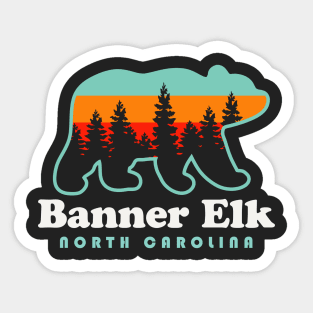 Banner Elk North Carolina Bear Souvenir Sticker